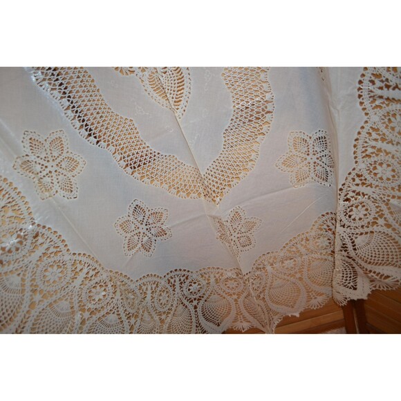 Vintage Tablecloth Vinyl Crochet New in Package 1970s - Picture 6 of 7